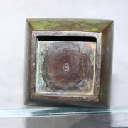 Japanese Bronze Flower Vase Ichinose Soushin Tea Ceremony Ikebana Kodo Box BV71212