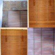 Japanese Bamboo Misu Sudare Blinds Set of 4 Engraved Hooks Box14