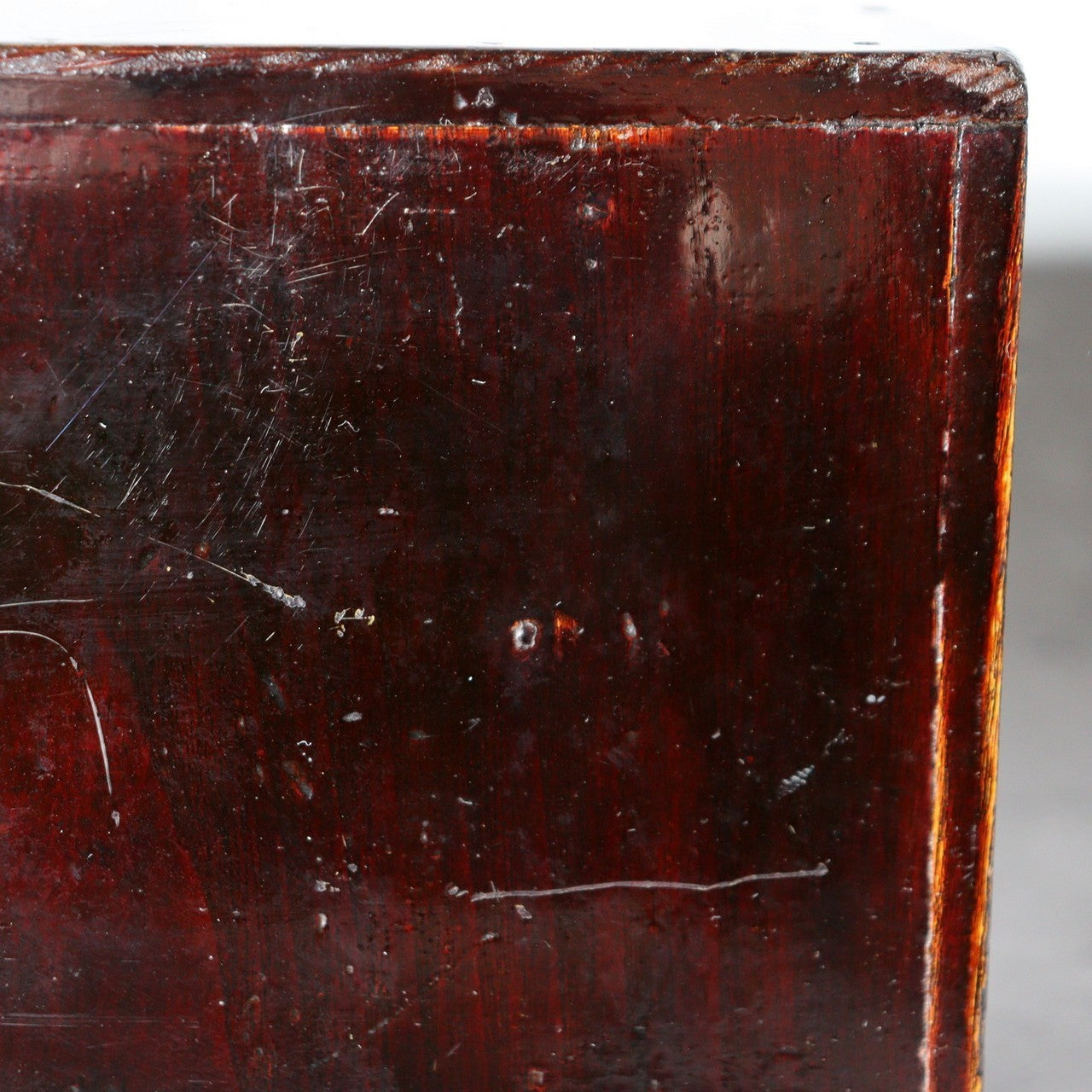 Antique Japanese Lacquer Drawer Box - Natural Urushi Bakumatsu Meiji Era WO58214