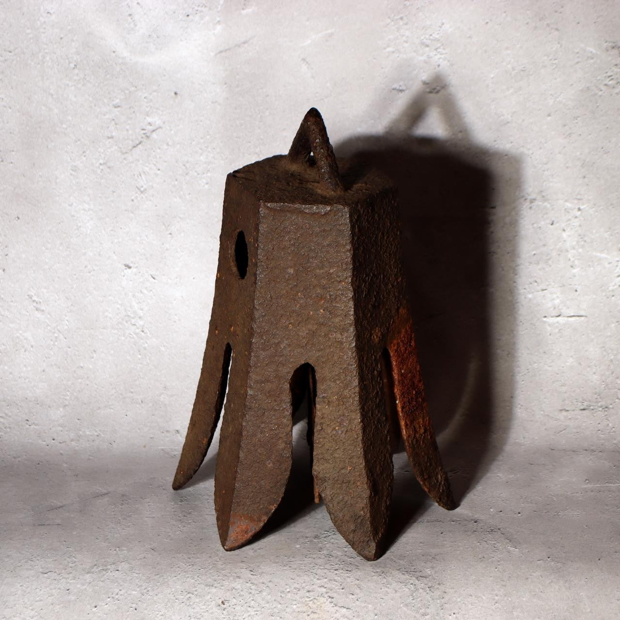 Japanese Antique Cast Iron Bell Fudaku Hidden Kirishitan Inscribed Edo Period10