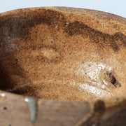 Antique Japanese Edo Period Mino Ware Chawan Tea Bowl Partial Ash Glaze PCP3228