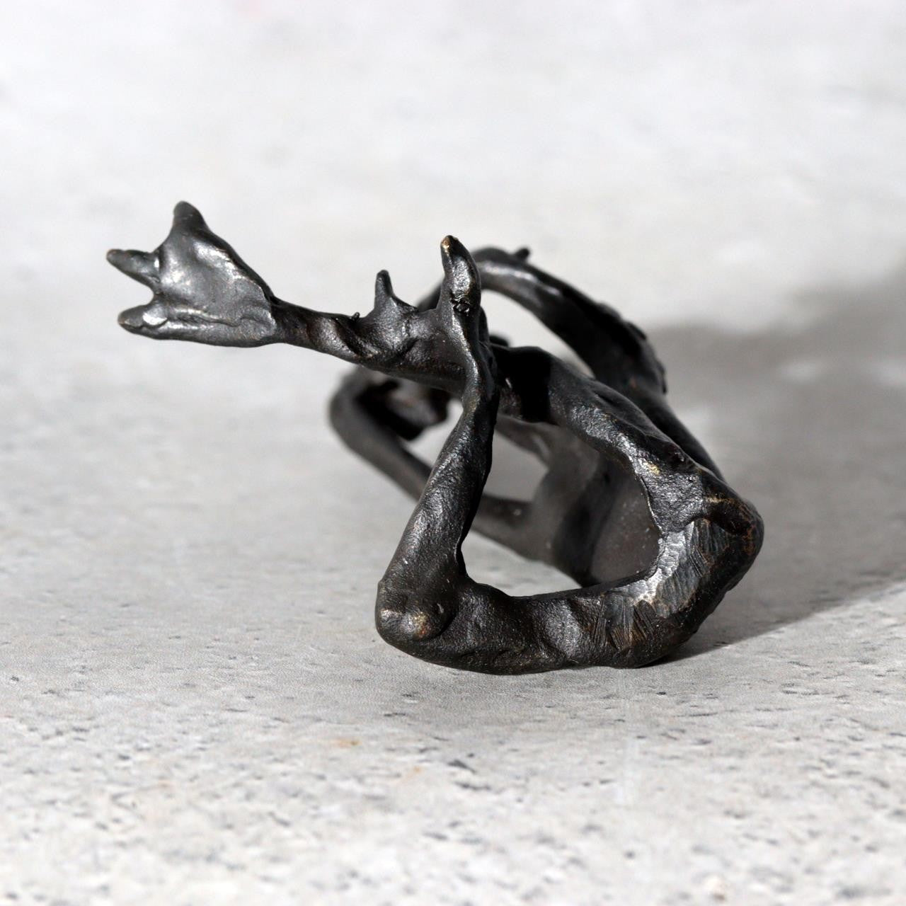Japanese Bronze Kappa Statue by Takashi Omori Sculpture BOSa594