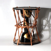 Antique Japanese Tsuzumi Hourglass Drum Maki-e Lacquer Gold Motif0