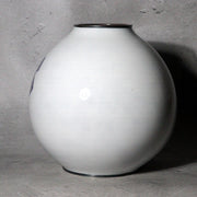 Japanese Cloisonne Enamel Silver Rim Vase Hiroaki Ota Abstract Motif Tomobako6