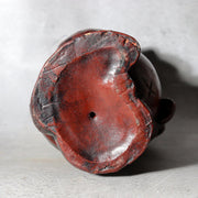 Vintage Japanese Ceramic Tanuki Okimono Tokoname Ware Beckoning Pose PCP3145