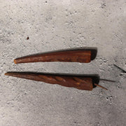 Japanese Antique Wooden Mask Hannya Wall Decor Hardwood Detachable Horns 700g12