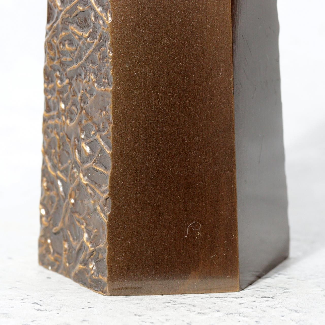 Vintage Takaoka Copperware Bronze Flower Vase Houun Hexagonal Bud Vase BV77412