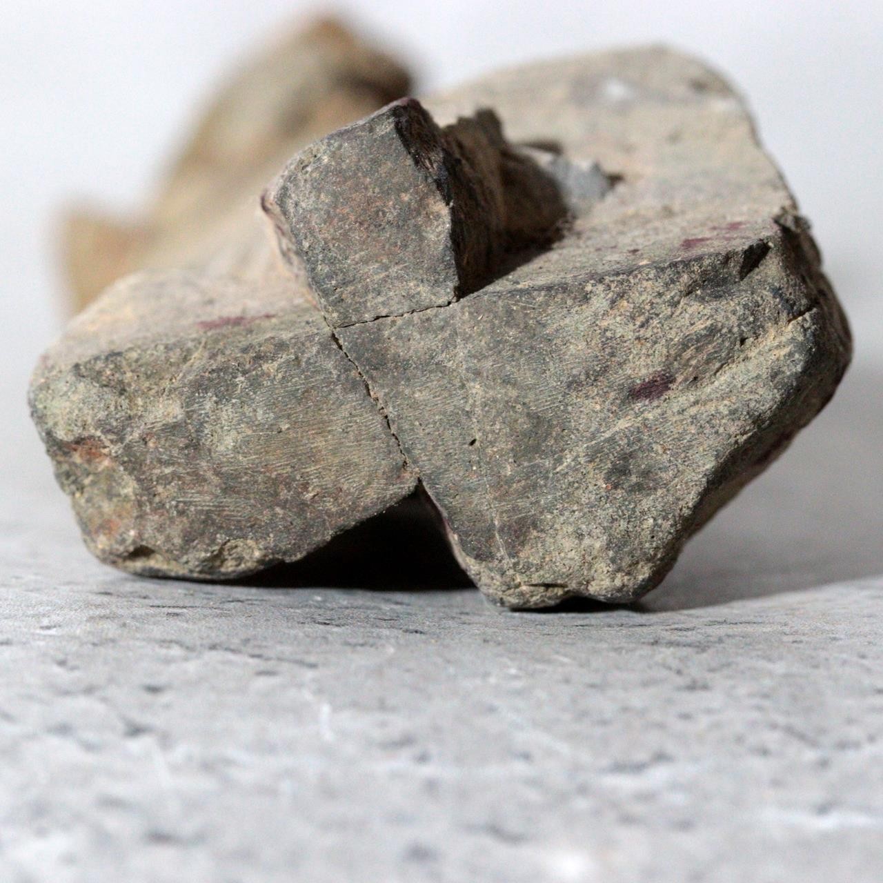 Japanese Ponpira Suiseki Viewing Stone Hokkaido Scholar Rock with Daiza Base8