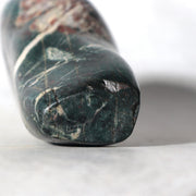 Japanese Suiseki Gifu Kujaku Kikkaseki Chrysanthemum Stone Wooden Base SS2417