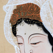 Japanese Hand-painted Silk Hanging Scroll Kakejiku Kannon Dragon Fukai6