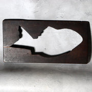 Taisho Showa Japanese Wooden Kashigata Sweets Mold Tai Sea Bream WO6602