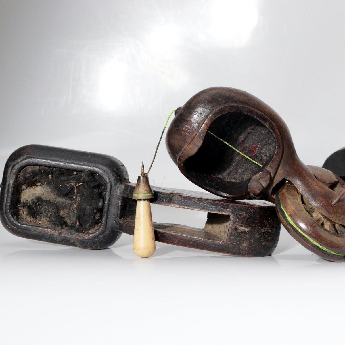 Vintage Japanese Wooden Sumitsubo Set of 4 Signed Tsubosei Sanjo Carpenter Tools9