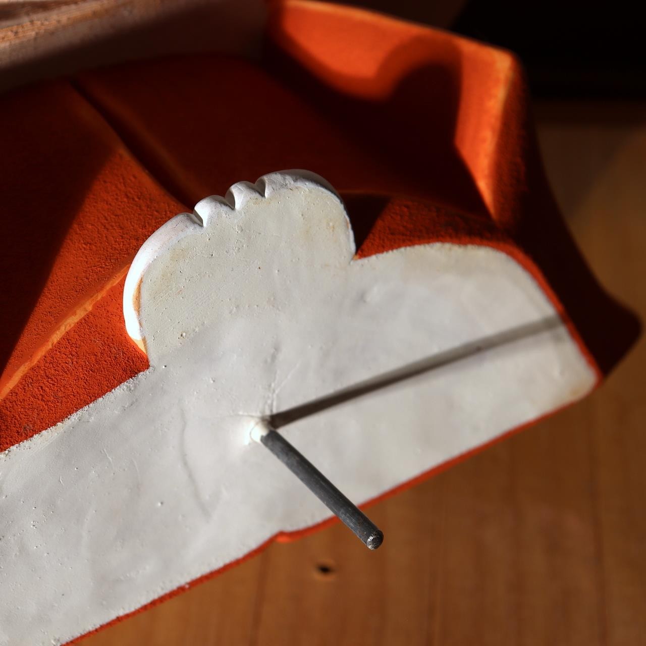 Japanese Vintage Hakata Doll Noh Nonomiya Clay Statue Mizuochi Chu Signed 41cm20