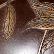 Japanese Bronze Vase by Yoshino Takeji & Takano Shizan Pomegranate Bird Design14