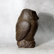 Japanese Bronze Owl Figurine Statue Okimono Hiromu Kojima 1982 Coin Bank BOSa658