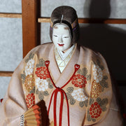 Japanese Vintage Hakata Doll Noh Nonomiya Clay Statue Mizuochi Chu Signed 41cm6