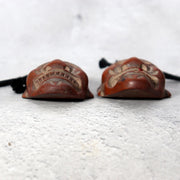Antique Japanese Boxwood Netsuke Masks - Saru-tobide & Ko-tobide Style - 2pc Set7