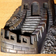 1996 China Ministry of Culture Official Gift Bronze Great Wall Plaque Diplomatic5