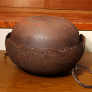 Living National Treasure Suzuki Morihisa Nanbu Iron Kettle Rabbit Chagama Box9