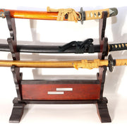 Japanese Vintage Wood Katana Sword Stand Rack 5-Tier Display Katanakake SWR36010