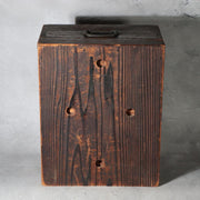 Antique Japanese Merchant Security Drawer Chest Late Edo Nanako Handle WO62713