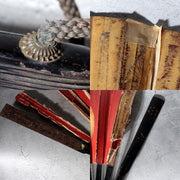 Antique Edo Japanese Iron Gunsen War Fan Big Dipper Sun Kamon Samurai BOSa7713