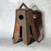 Japanese Antique Cast Iron Bell Fudaku Hidden Kirishitan Inscribed Edo Period1