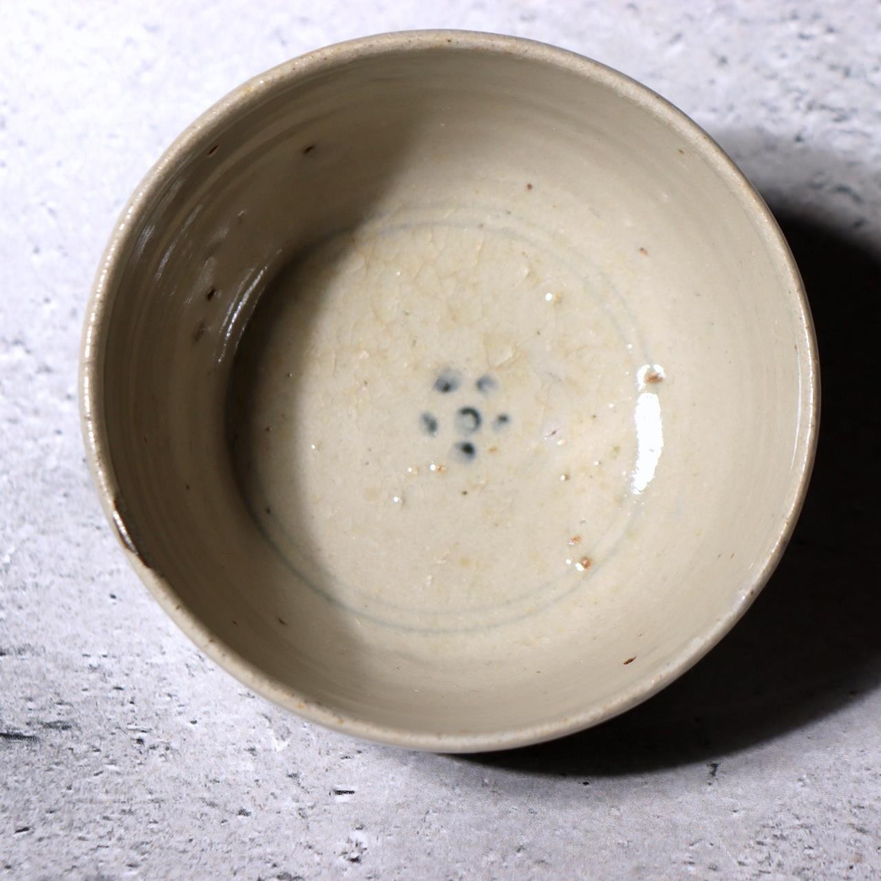 Antique Imari Hasami Kurawanka Ware Small Tea Cup Fluid Flora Kintsugi Edo7