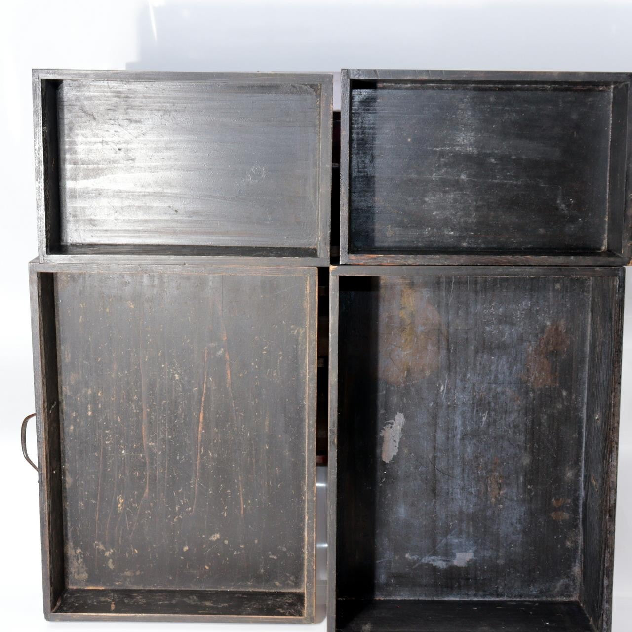 ​Antique Late Edo Meiji Japanese Cedar Wood Ko dansu Small Chest Tansu WO61413