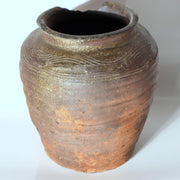 Antique Tokoname Tsubo Jar Muromachi Momoyama Ubakuchi Kiln Mark Wabi Sabi Japan4