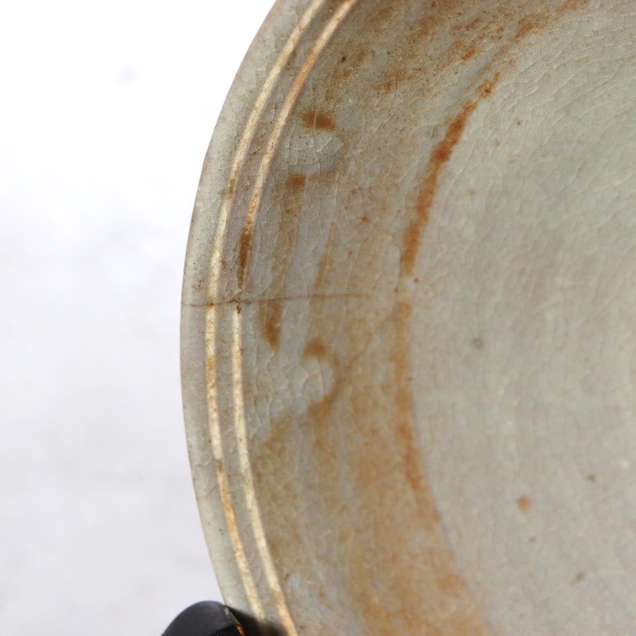 Edo Period Matsushiro-yaki Tea Bowl - Goryeo Celadon Style - Mismatched PCP28811