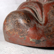Japanese Kanshitsu (Dry Lacquer) Noh Kagura Mask Wrathful Deity with Gilded Eye7