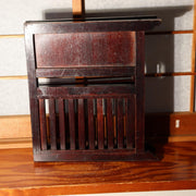 Antique Japanese Wooden Screen Tsuitate Byobu Folding Lattice Partition WO5047