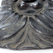 Japanese Antique Cast Bronze Bodhidharma Daruma Seated Statue Figure BOSa569