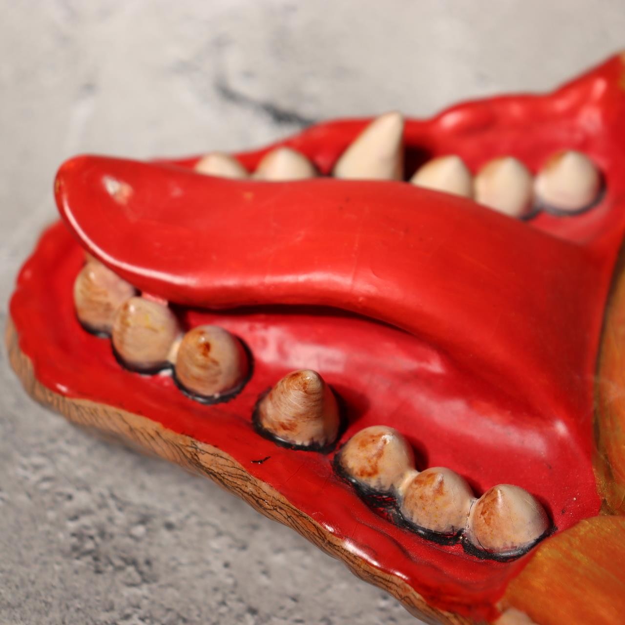 Japanese Wood Mask Bakedanuki Yokai Monster Signed Yoshino Tadao Market Fresh13