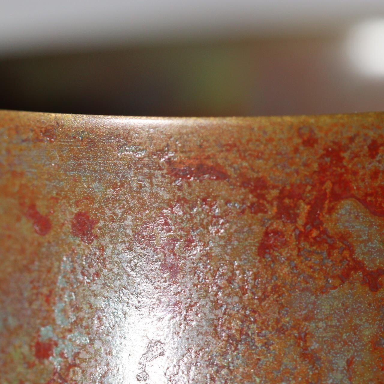 Fine Japanese Cast Bronze Vase Yamazato - Keiku Hasegawa Signed Tomobako BV74015