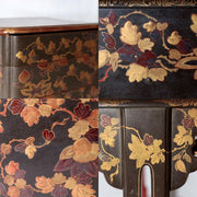 ​Antique Japanese Maki e Lacquer Nobento Sageju Picnic Set Tin Flasks WO6367