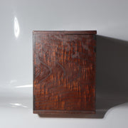 Vintage Japanese Tamo Wood Haribako Sewing Box Figured Grain WO6192