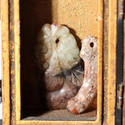 Antique Japanese Spiritual Miniature Collection Zushi Magatama Jade Daikoku20