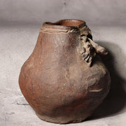 Japanese Pottery Flower Vase Crab Yaburebukuro Torn Sack Tokoname Rakuzan Style8