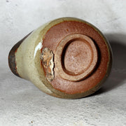 Antique Japanese Karatsu Tea Bowl Chawan Kihara Kiln Distorted Shape Box PCP2778