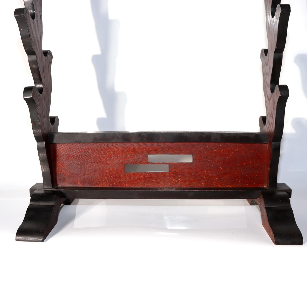 Japanese Vintage Wood Katana Sword Stand Rack 5-Tier Display Katanakake SWR3600
