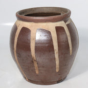 Japanese Antique Tanba ware Jar Vase Pottery PV1450
