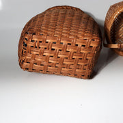 Vintage Japanese Folk Craft Bamboo Woven Basket Collection Set of 8 WO63918