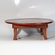 Vintage Japanese Wooden Miniature Chabudai Round Table Display Stand 11.6inch6