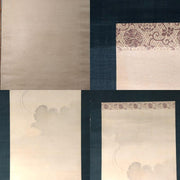Vintage Japanese Silk Hanging Scroll Painting Chikutei Owl Akebia7