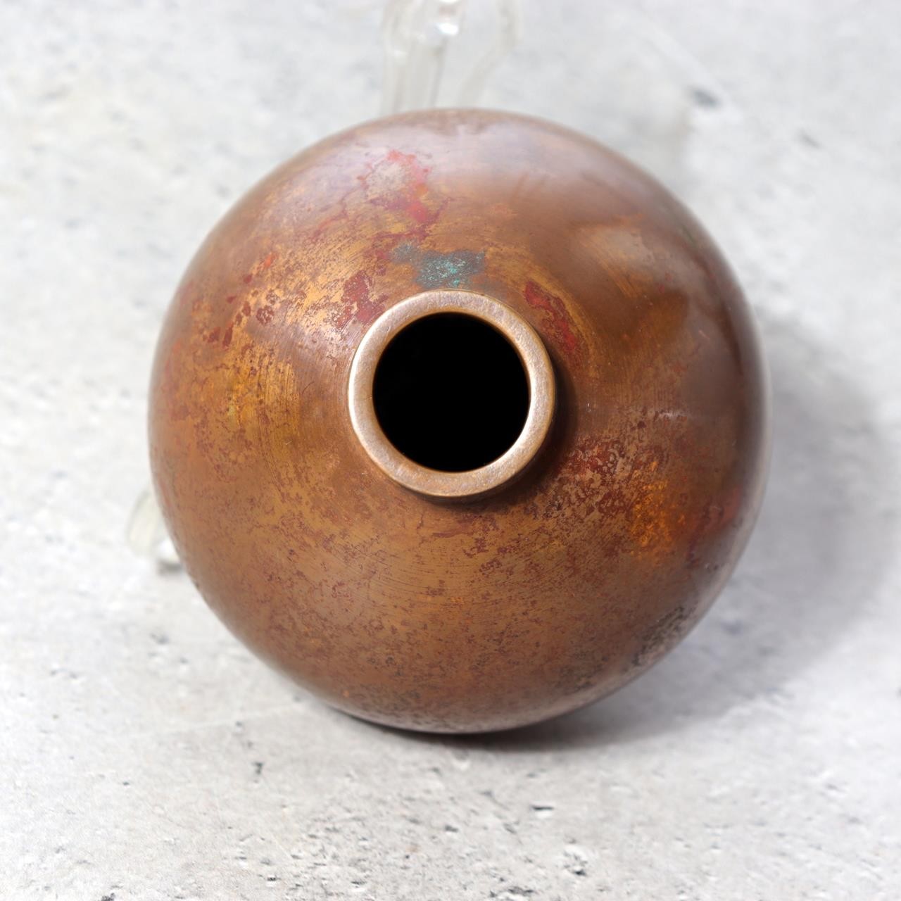 Japanese Yamagata Cast Bronze Mini Flower Vase Yoshihisa Hasegawa Ichirinzashi9
