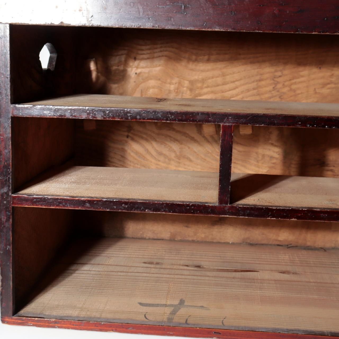 ​Antique Late Edo Meiji Japanese Cedar Wood Ko dansu Small Chest Tansu WO61412
