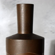 Japanese Kaga Silver Inlay Bronze Vase Wave Motif Kaishu Takahashi BV77514