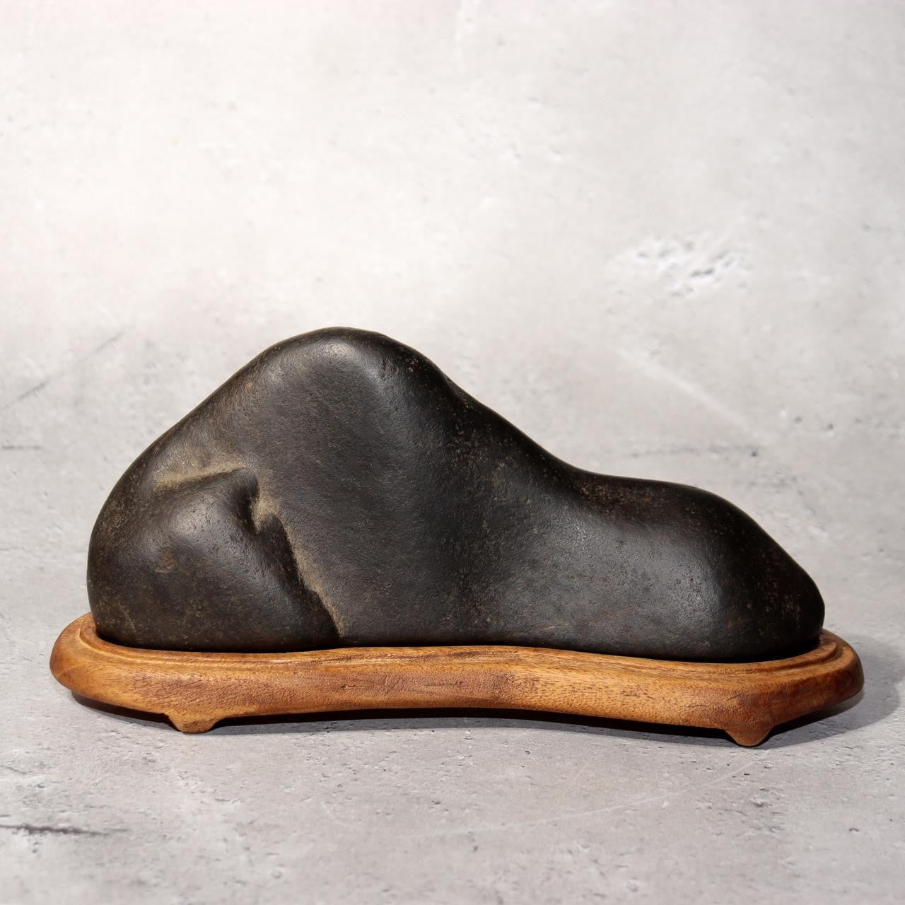 Japanese Suiseki Kamogawa Stone Kyoto Black Mountain Viewing Rock Bonsai SS2181